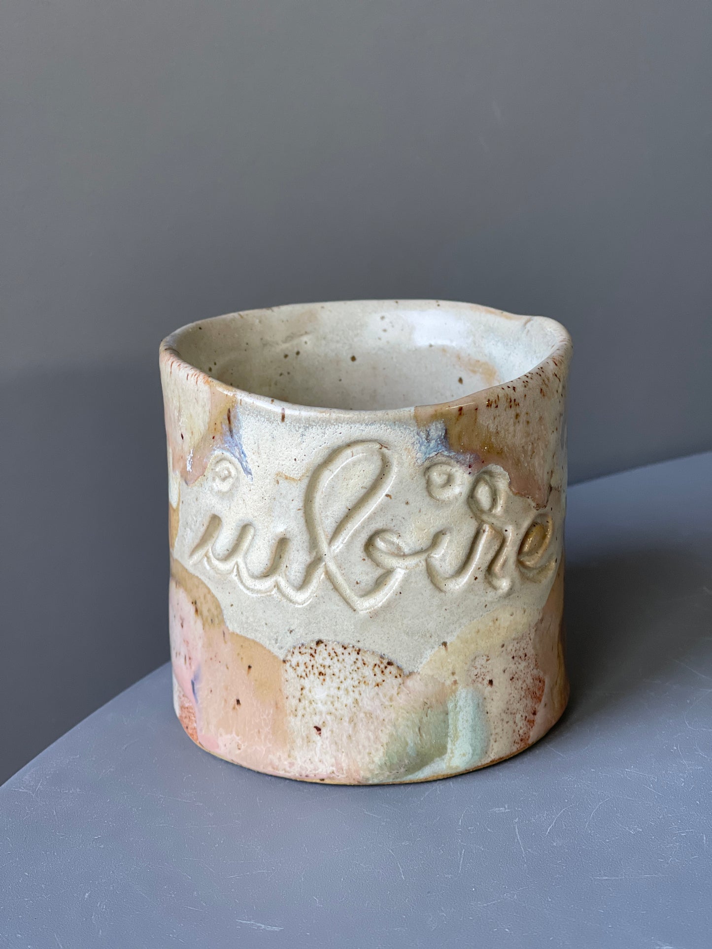 Cana Latte cu mesaj "Iubire"