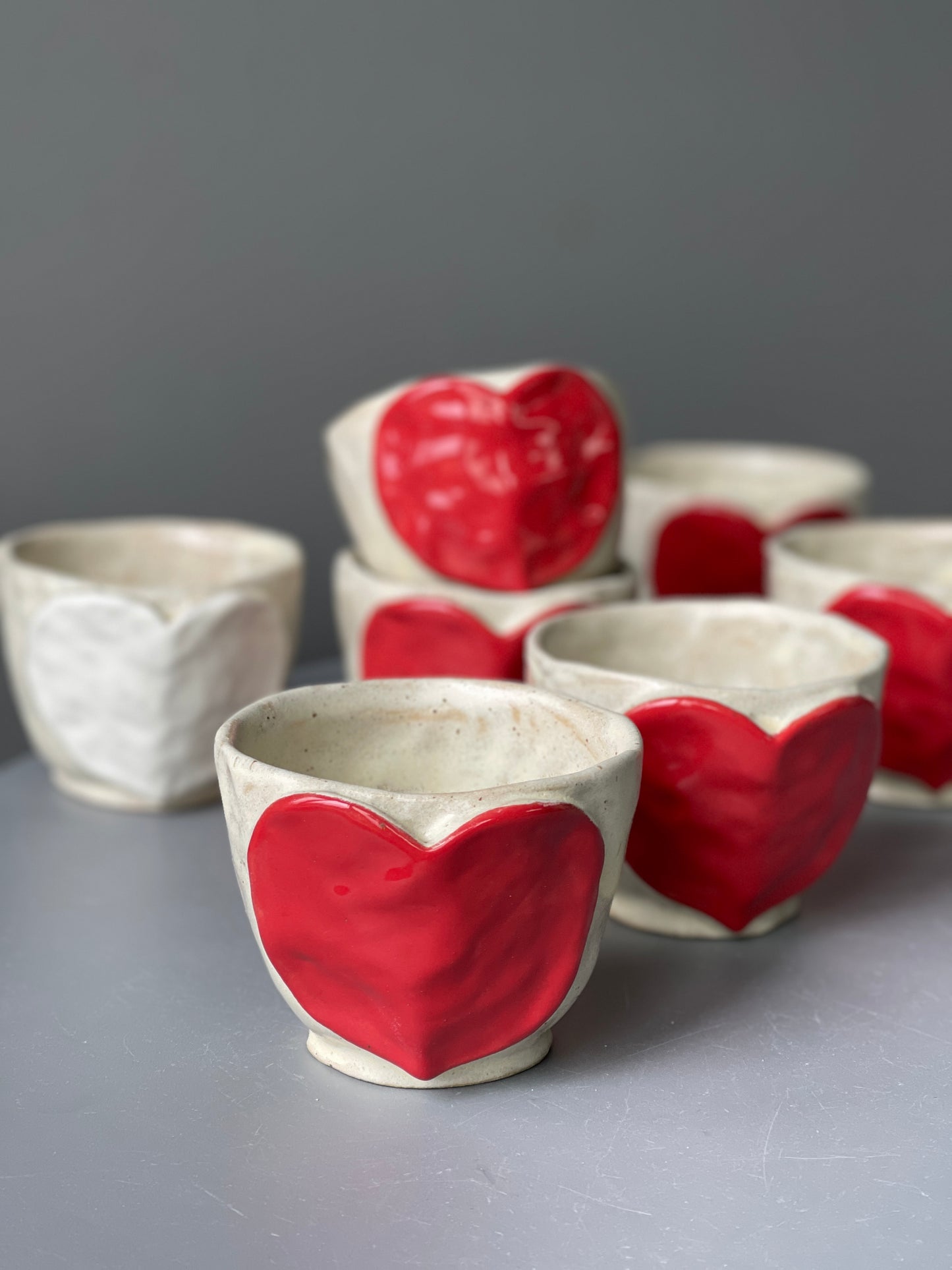 Cana Ceramica White Heart