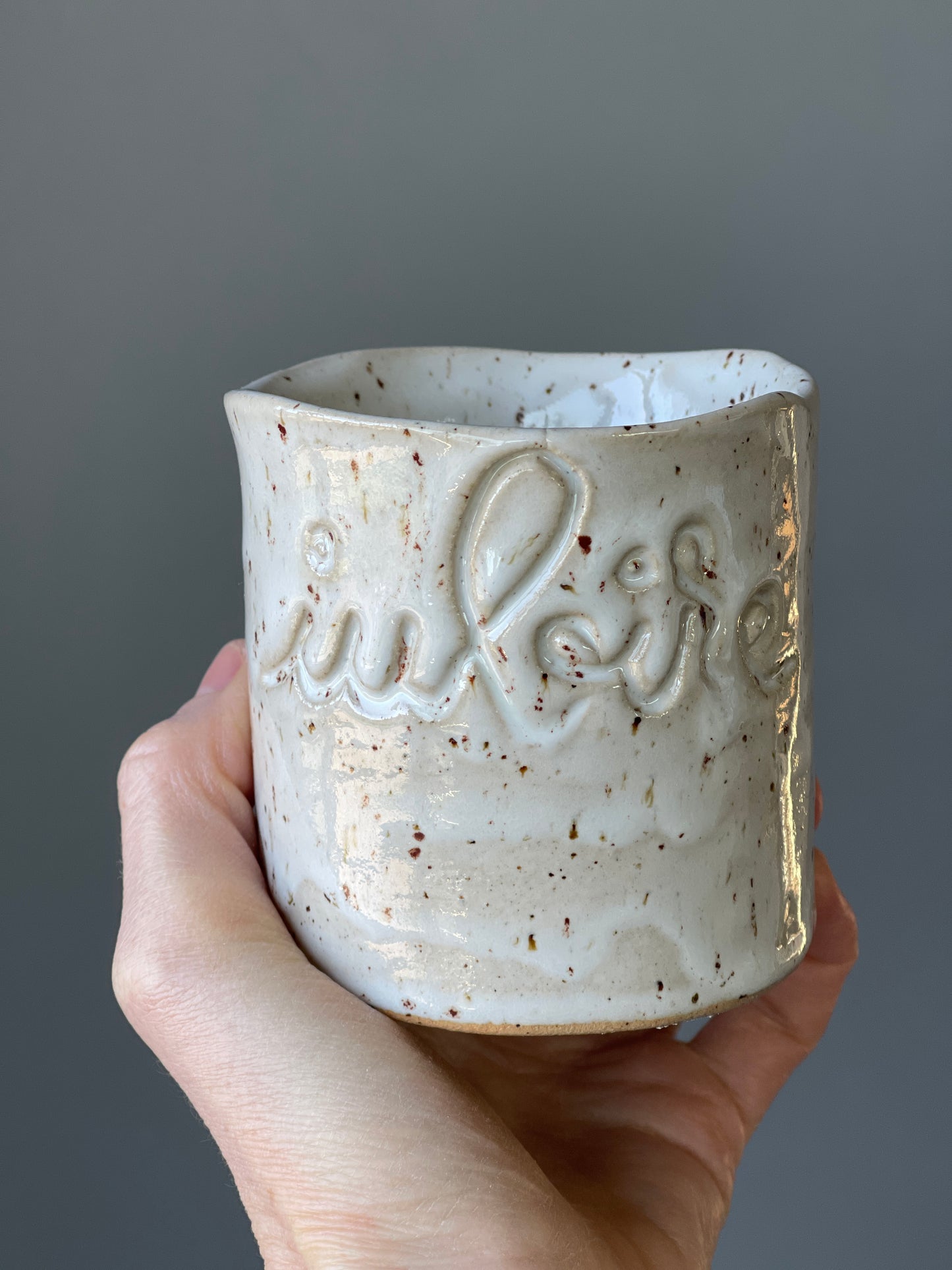 Cana Latte cu mesaj "Iubire"