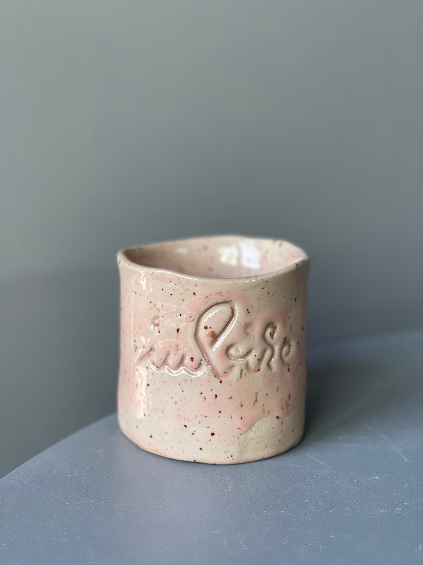 Cana Latte cu mesaj "Iubire"