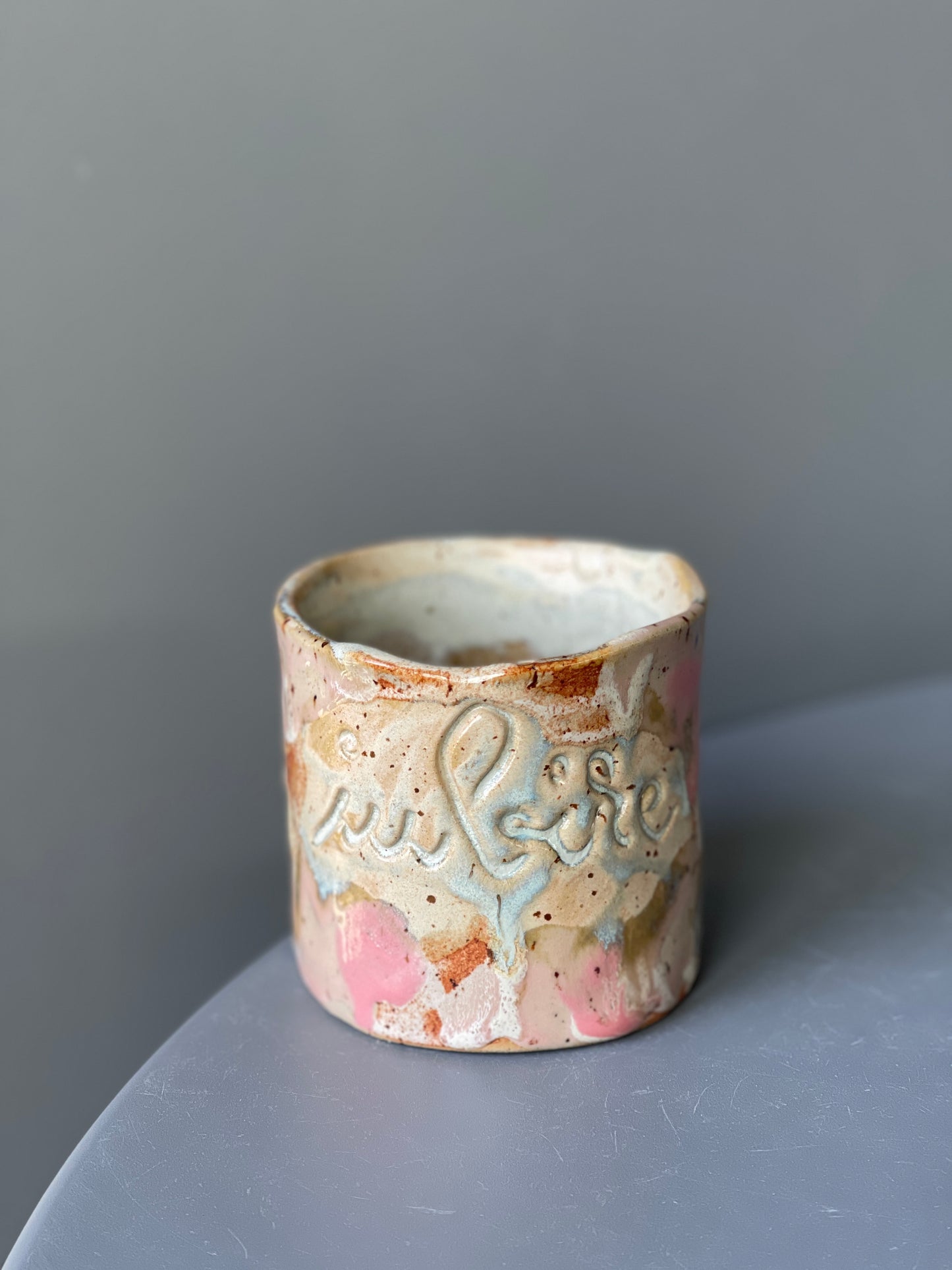 Cana Latte cu mesaj "Iubire"