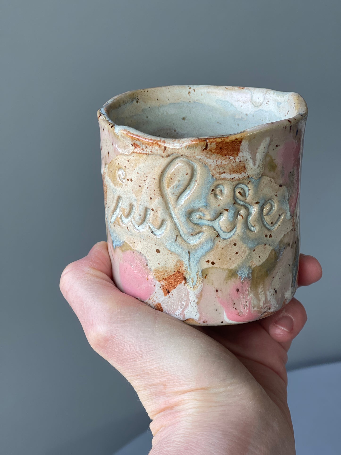 Cana Latte cu mesaj "Iubire"