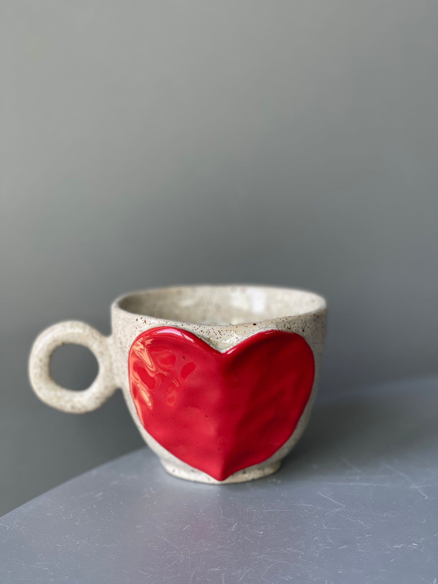 Cana Cappuccino Red Heart