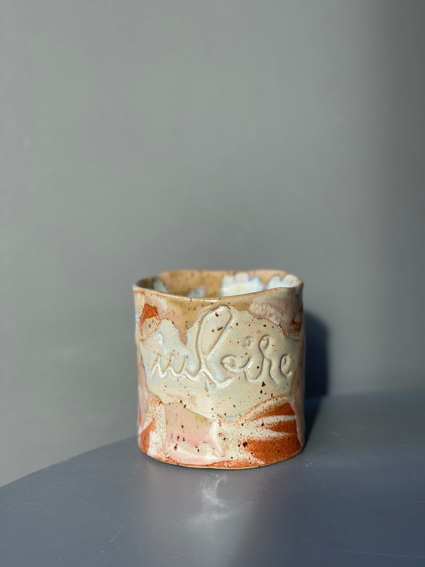 Cana Latte cu mesaj "Iubire"