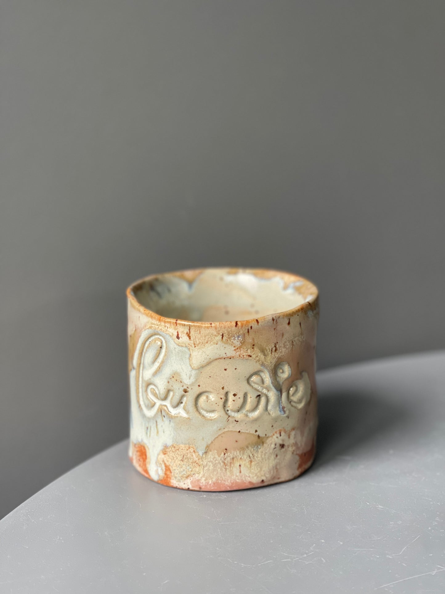 Cana Latte cu mesaj "Bucurie"