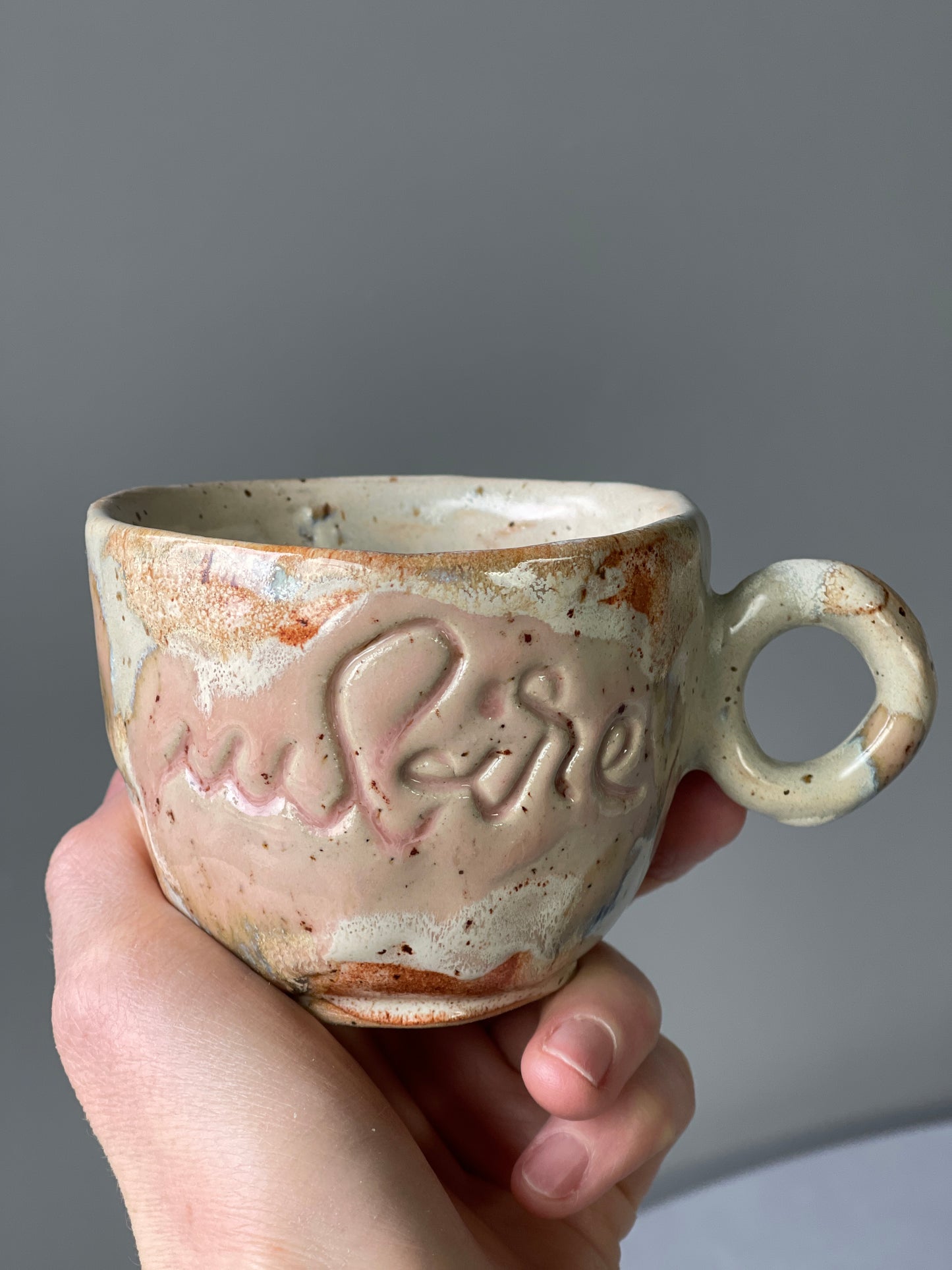 Cana Cappuccino cu mesaj "Iubire"