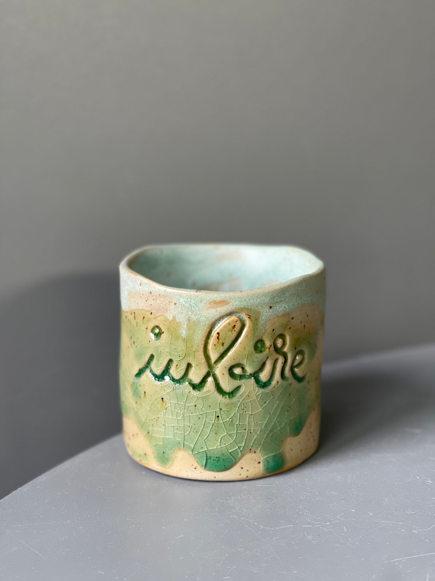 Cana Latte cu mesaj "Iubire"