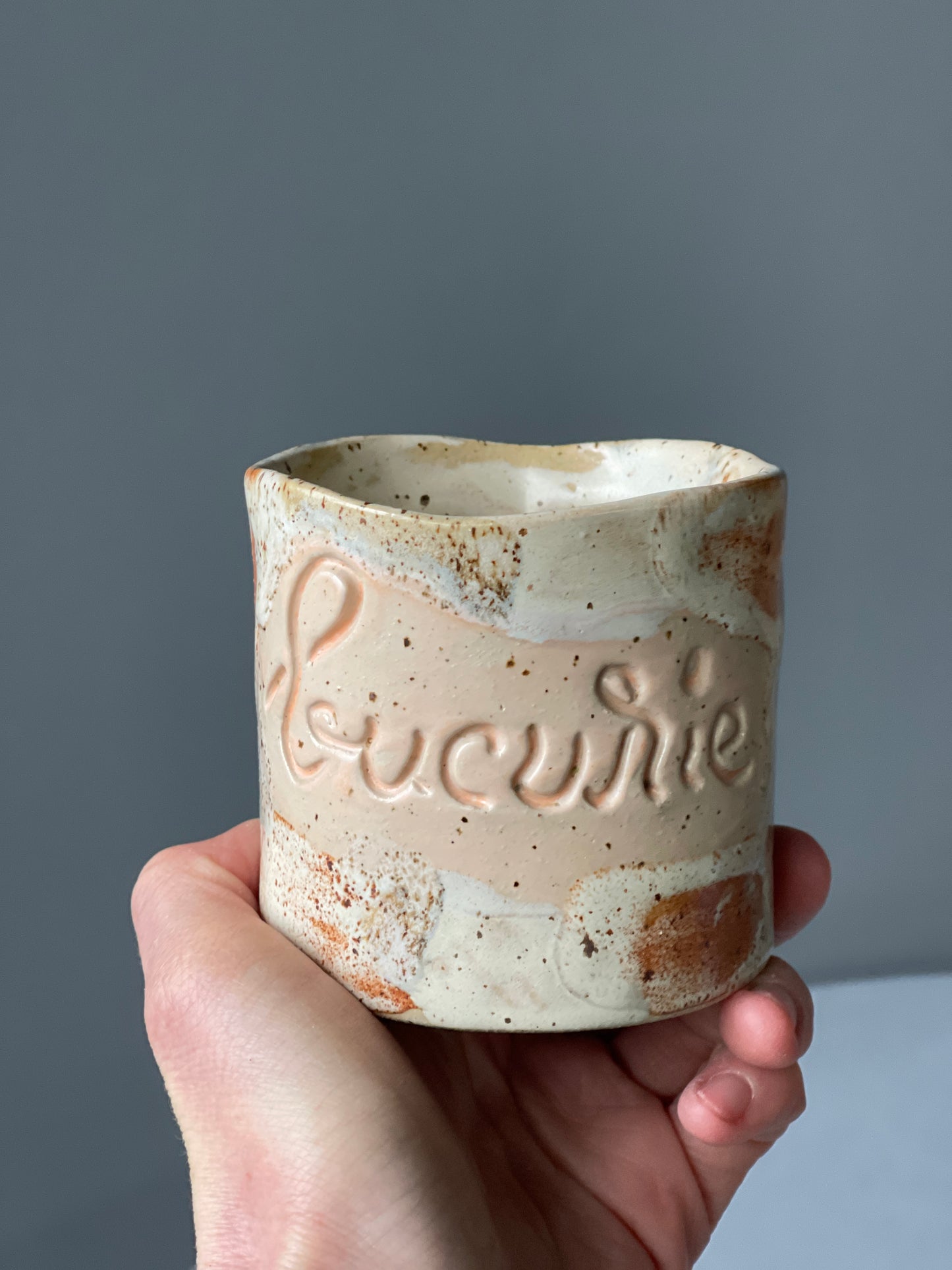 Cana Latte cu mesaj "Bucurie"