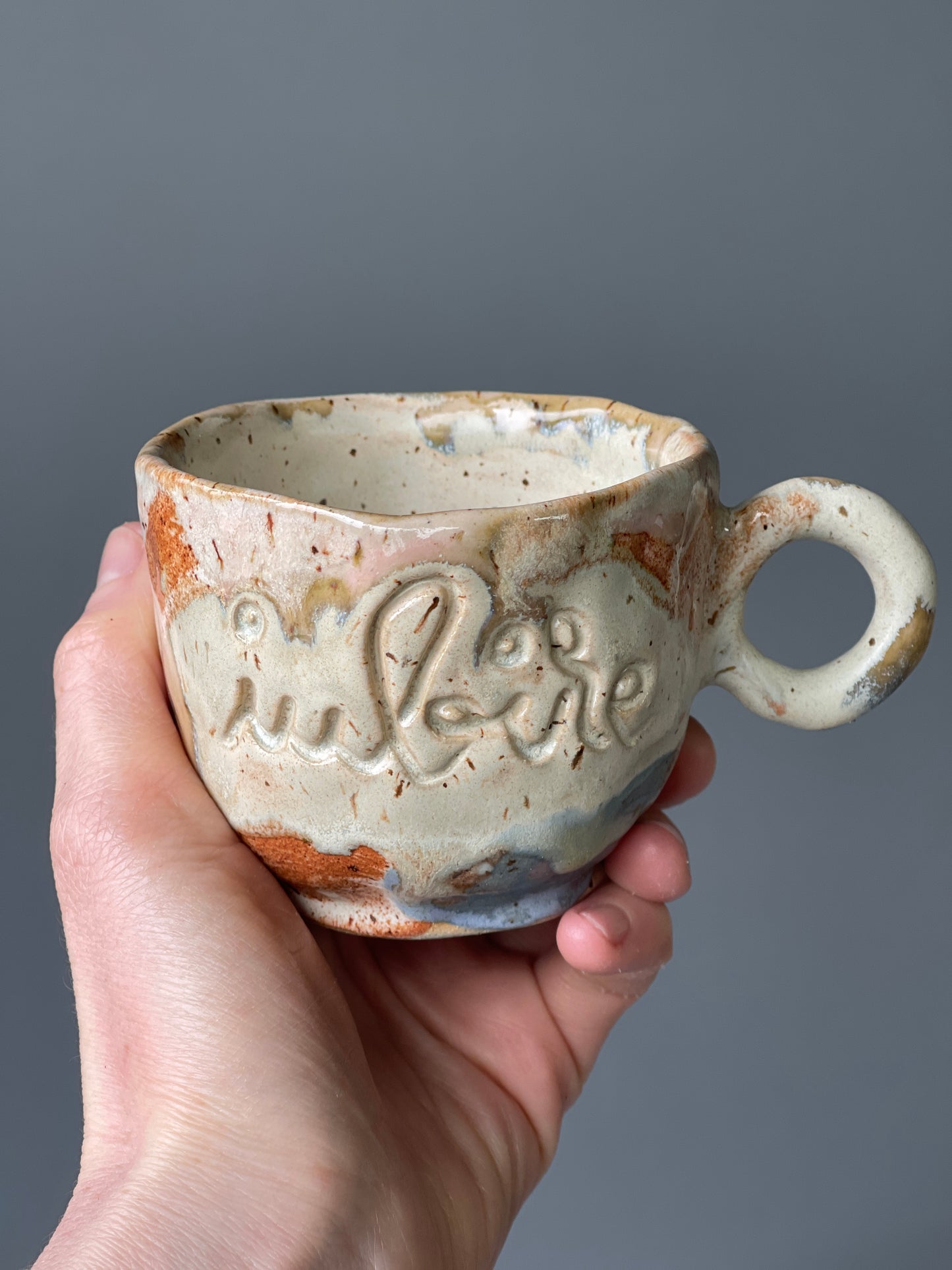 Cana Cappuccino cu mesaj "Iubire"