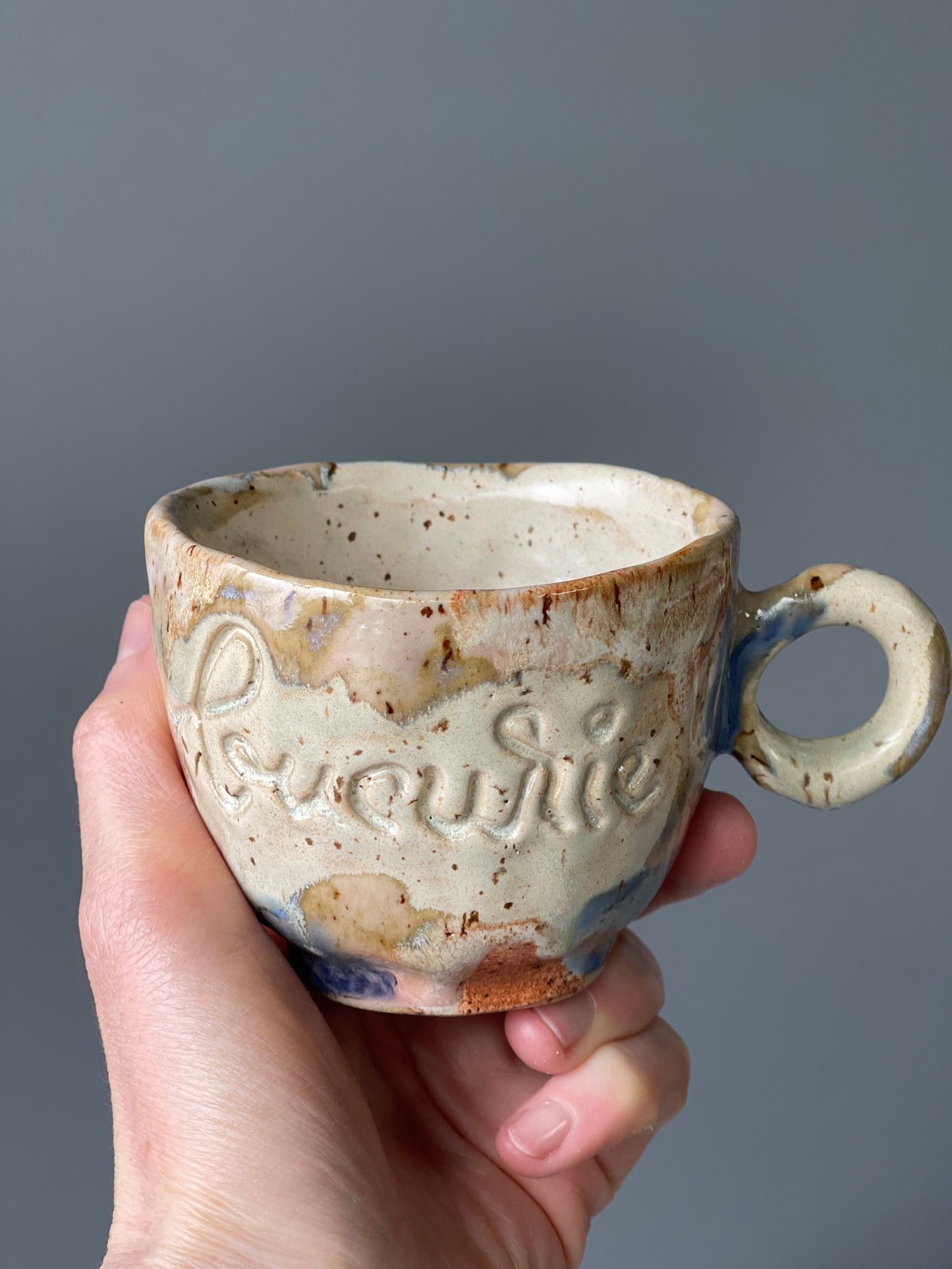 Cana Cappuccino cu mesaj "Bucurie"