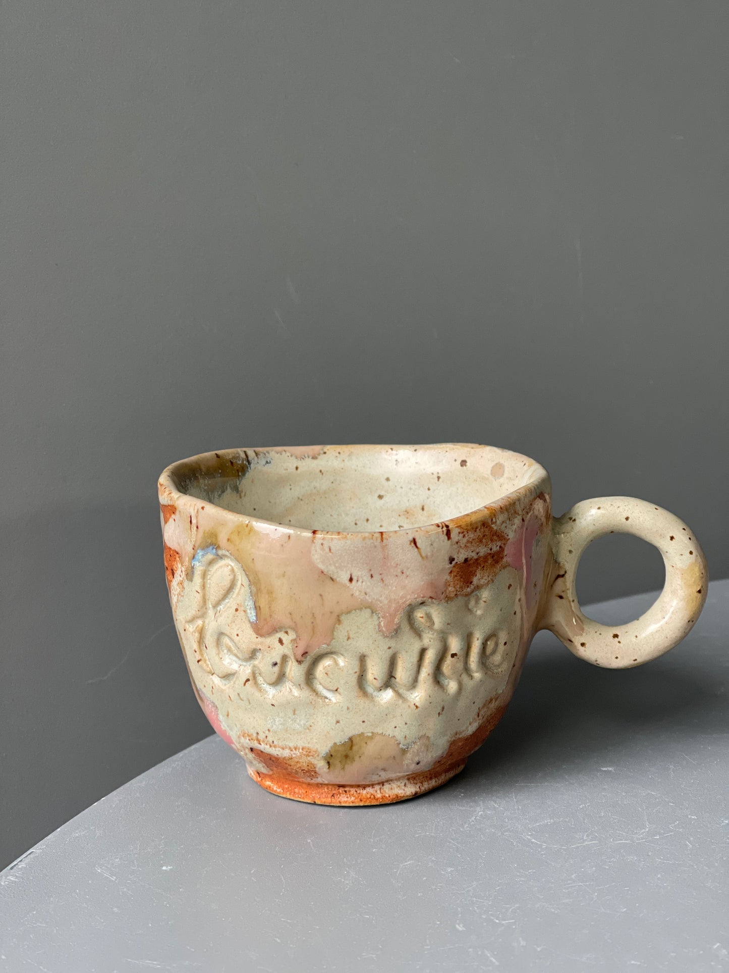 Cana Cappuccino cu mesaj "Bucurie"