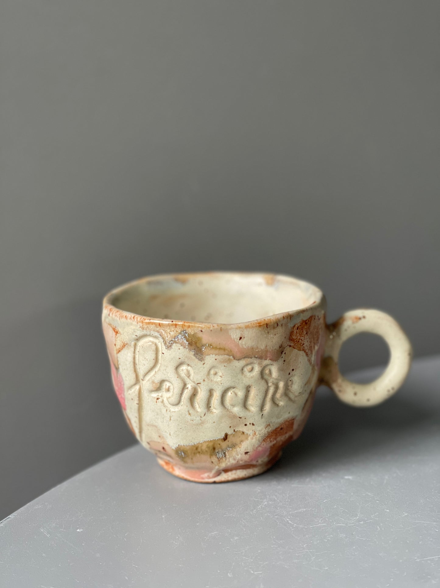Cana Cappuccino cu mesaj "Fericire"