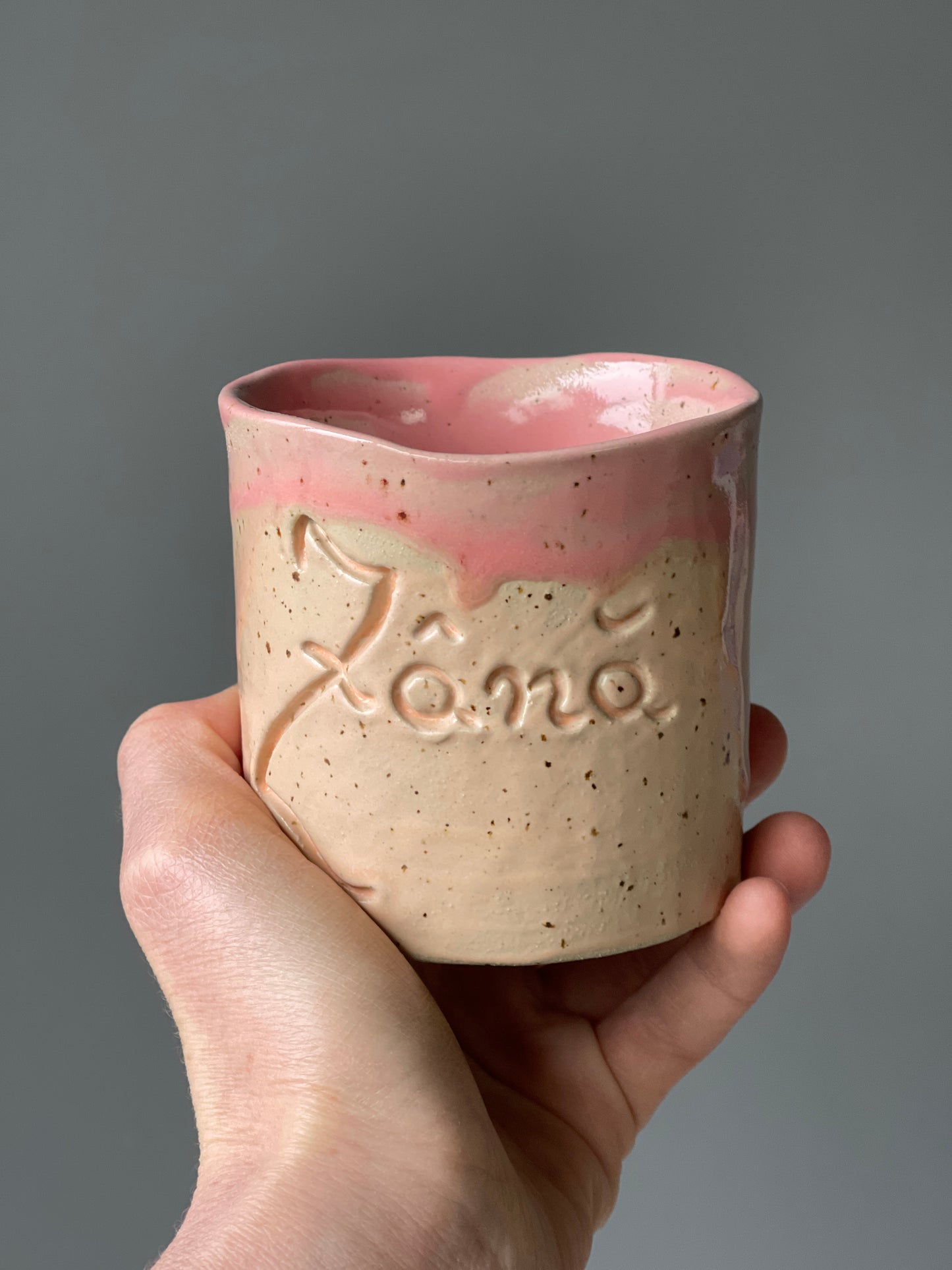 Cana Latte cu mesaj "Zana"