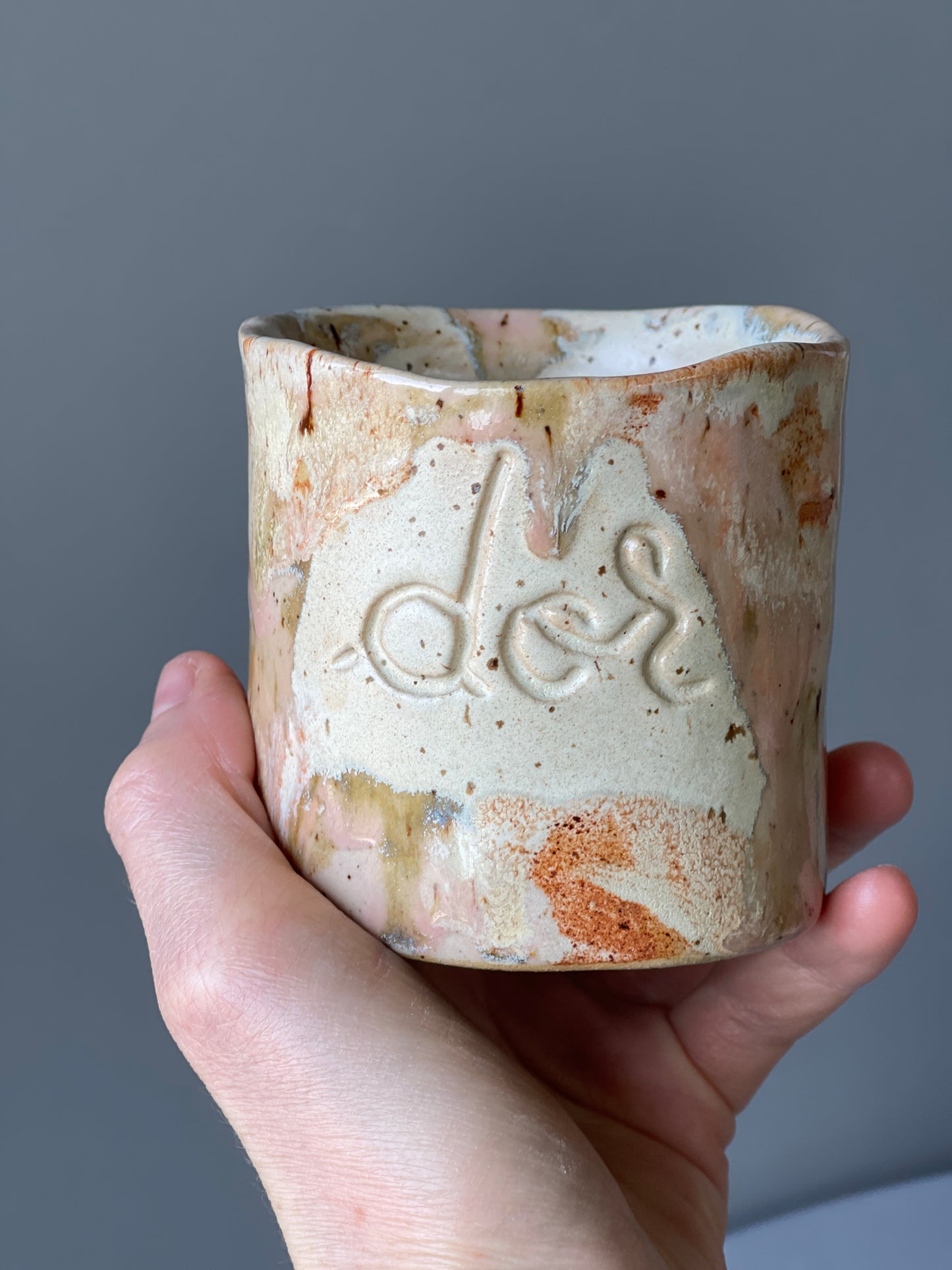 Cana Latte cu mesaj "Dor"