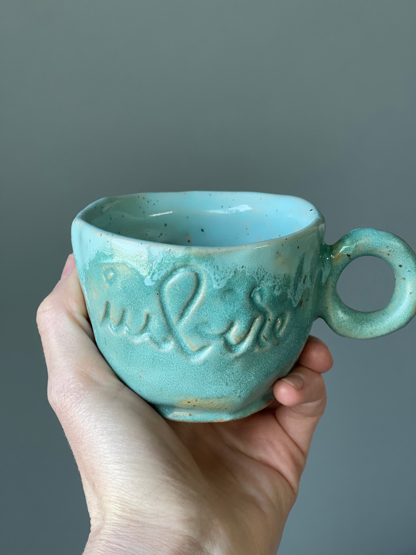 Cana Cappuccino cu mesaj "Iubire"