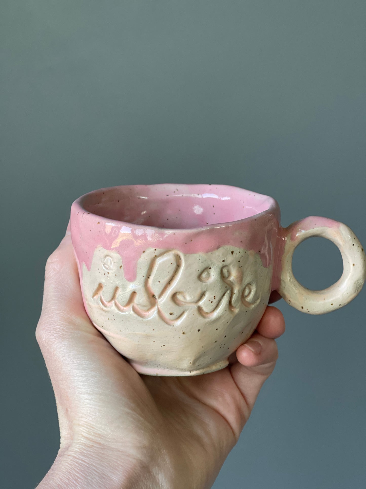 Cana Cappuccino cu mesaj "Iubire"