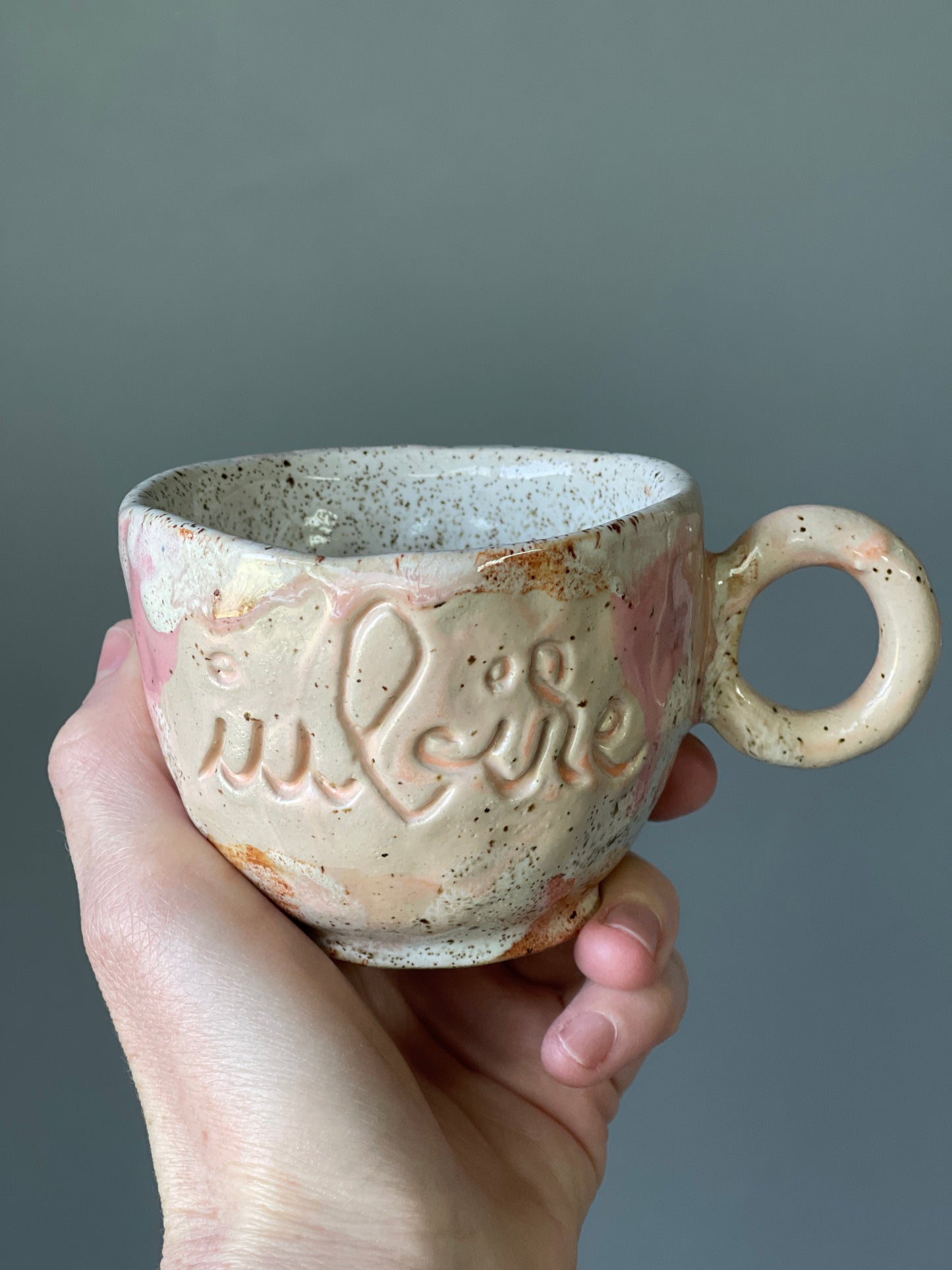 Cana Cappuccino cu mesaj "Iubire"