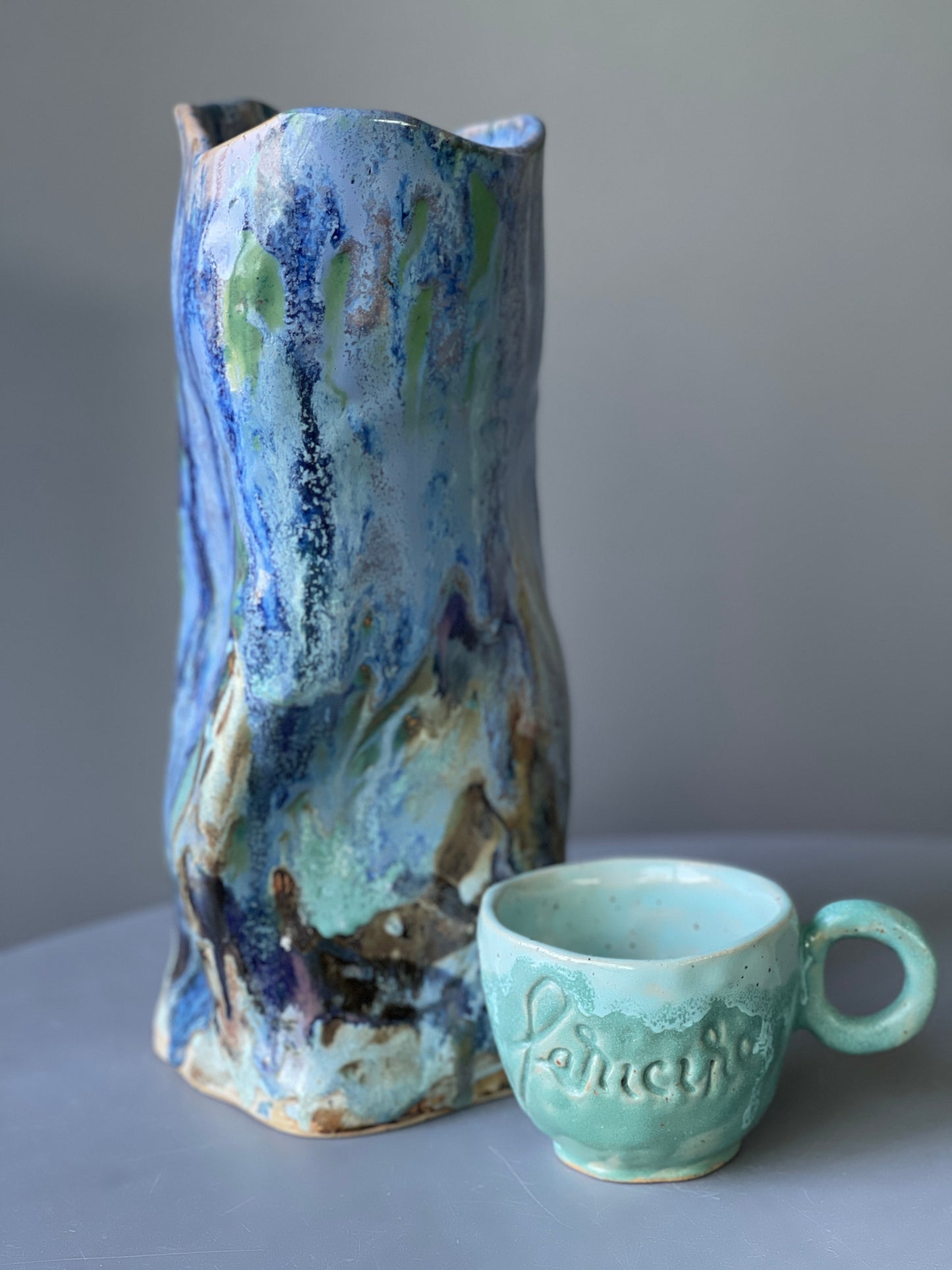 Vaza Ceramica "Green Tea"