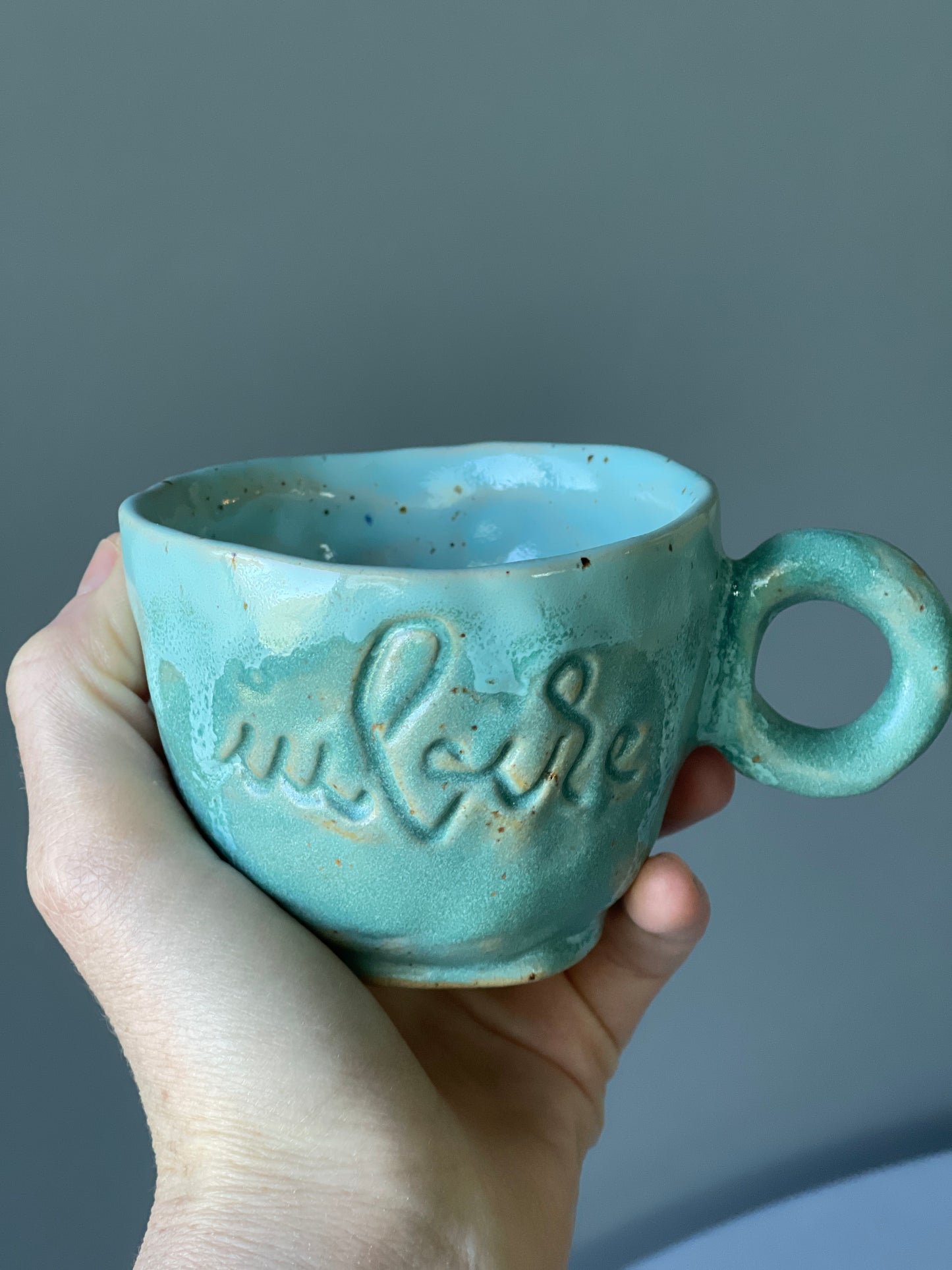 Cana Cappuccino cu mesaj "Iubire"