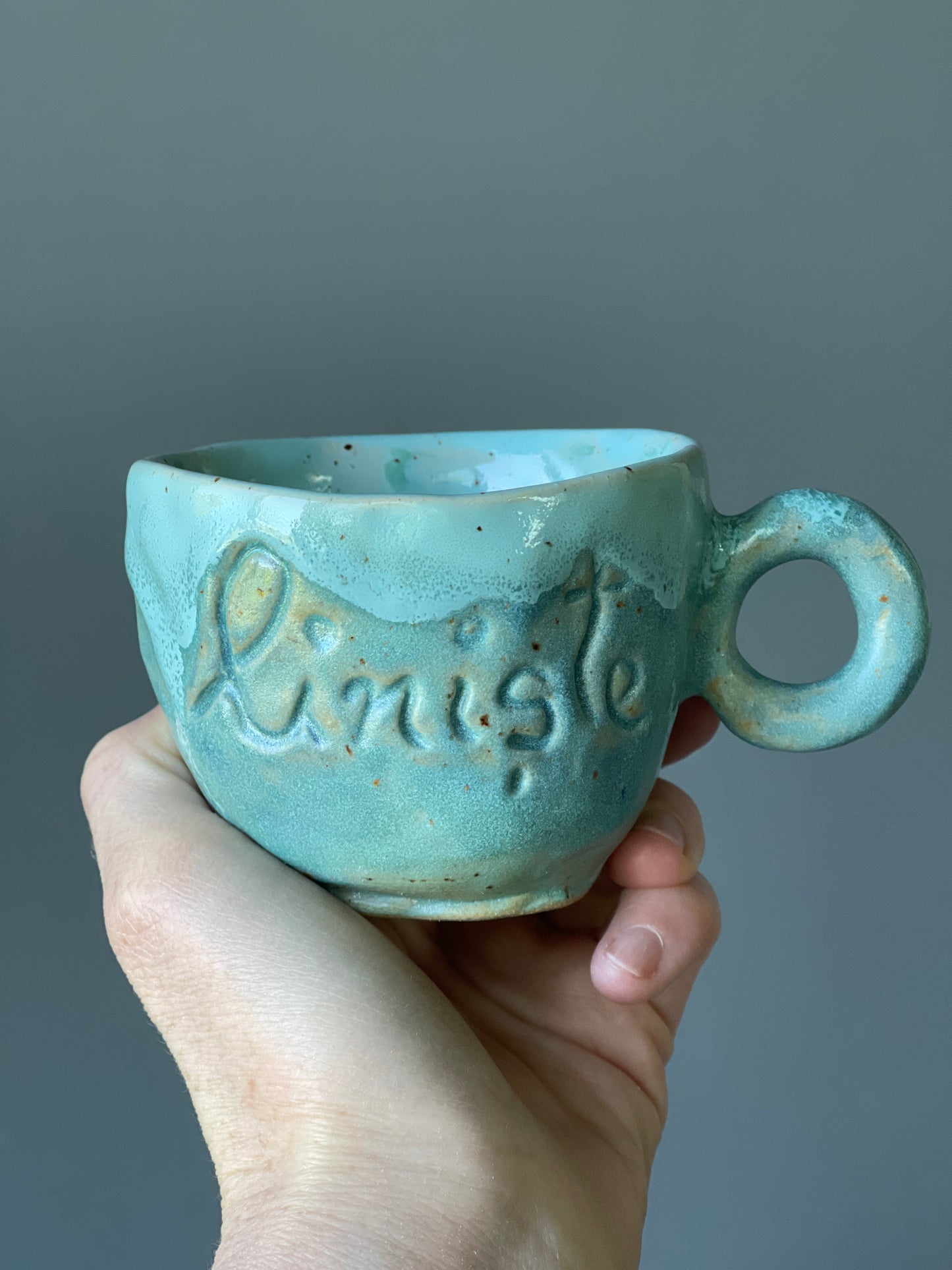 Cana Cappuccino cu mesaj "Liniste"