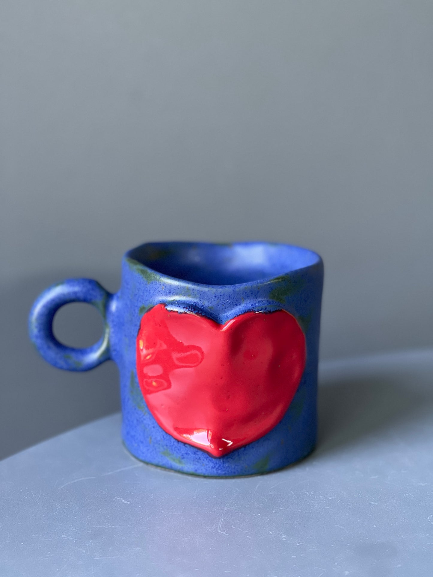 Cana Latte Ceramica Red Heart