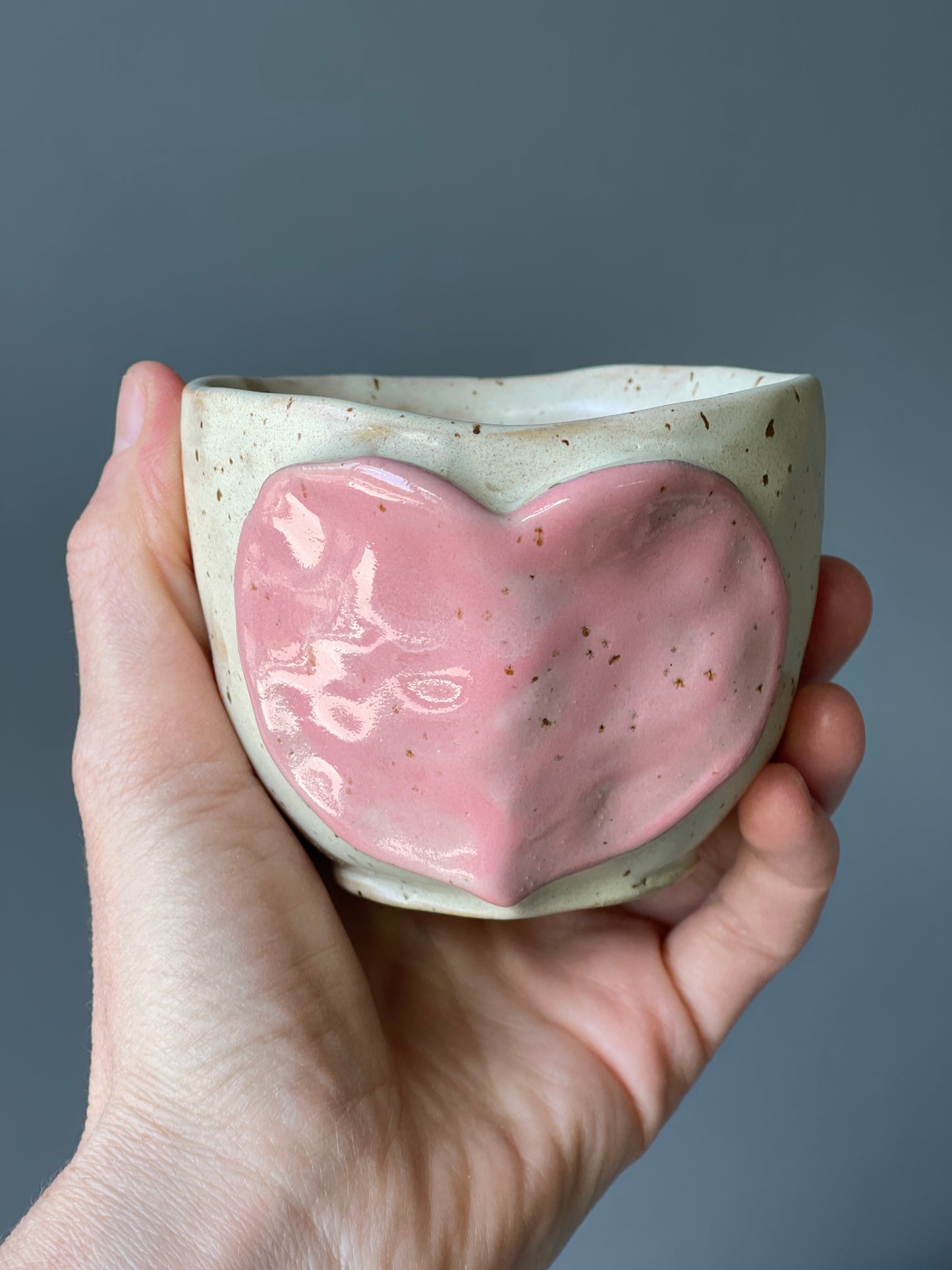Cana Cappuccino Pink Heart