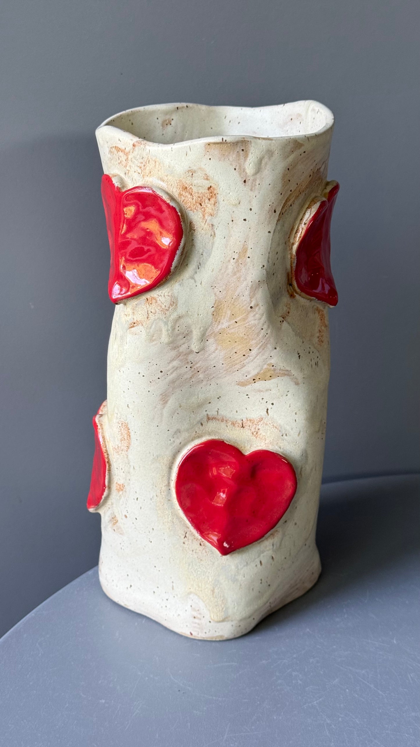 Vaza Ceramica Red Hearts
