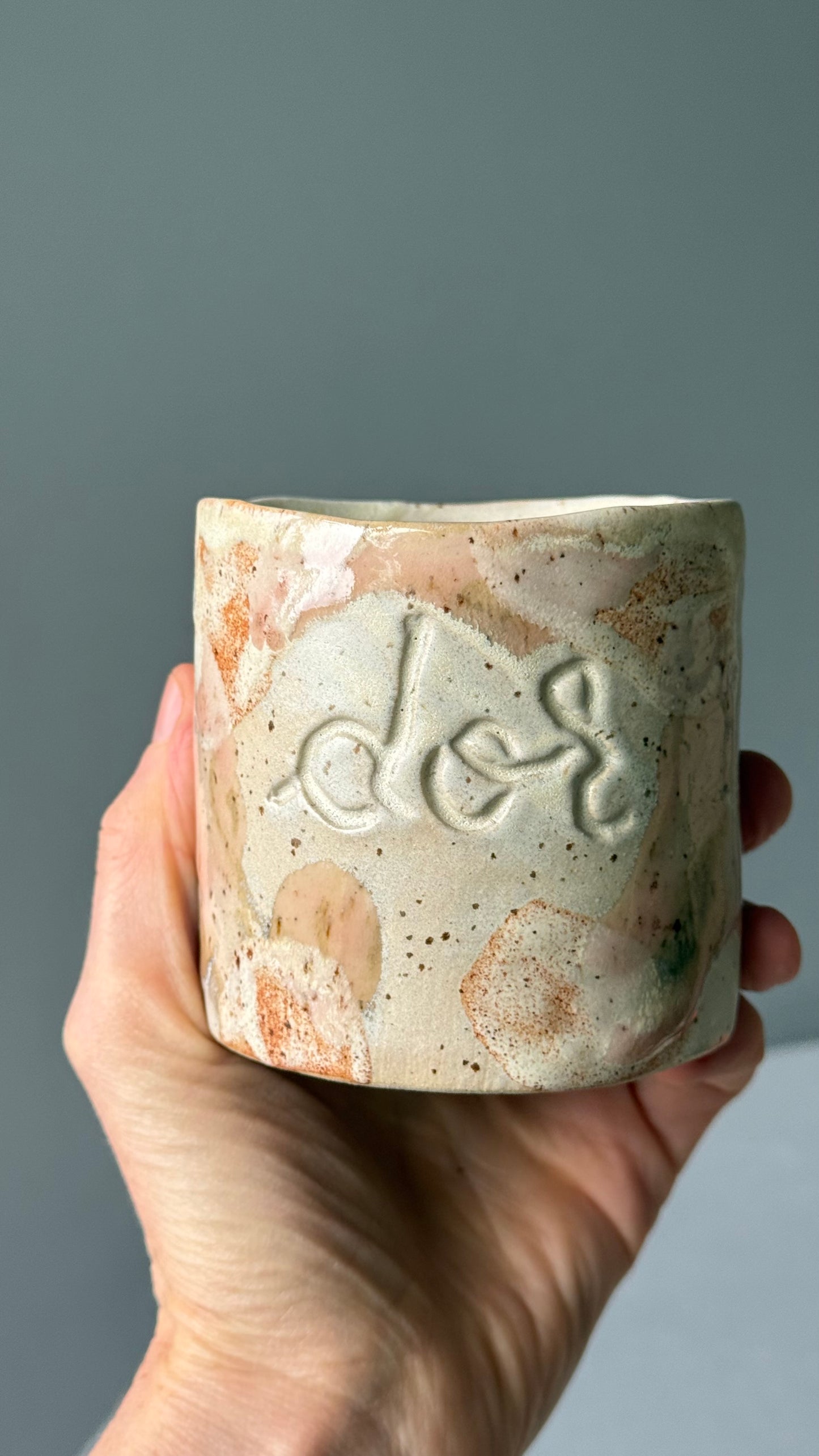 Cana Latte cu mesaj "Dor"