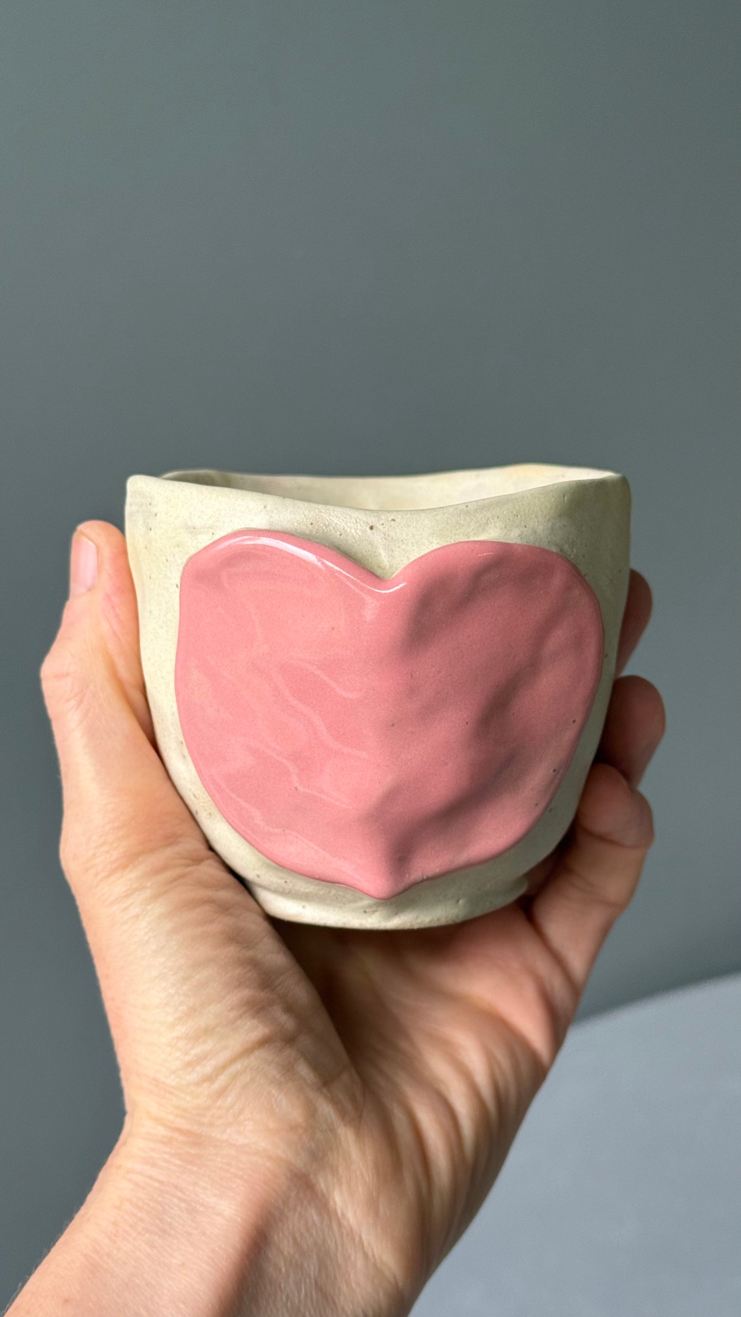 Cana Cappuccino Pink Heart