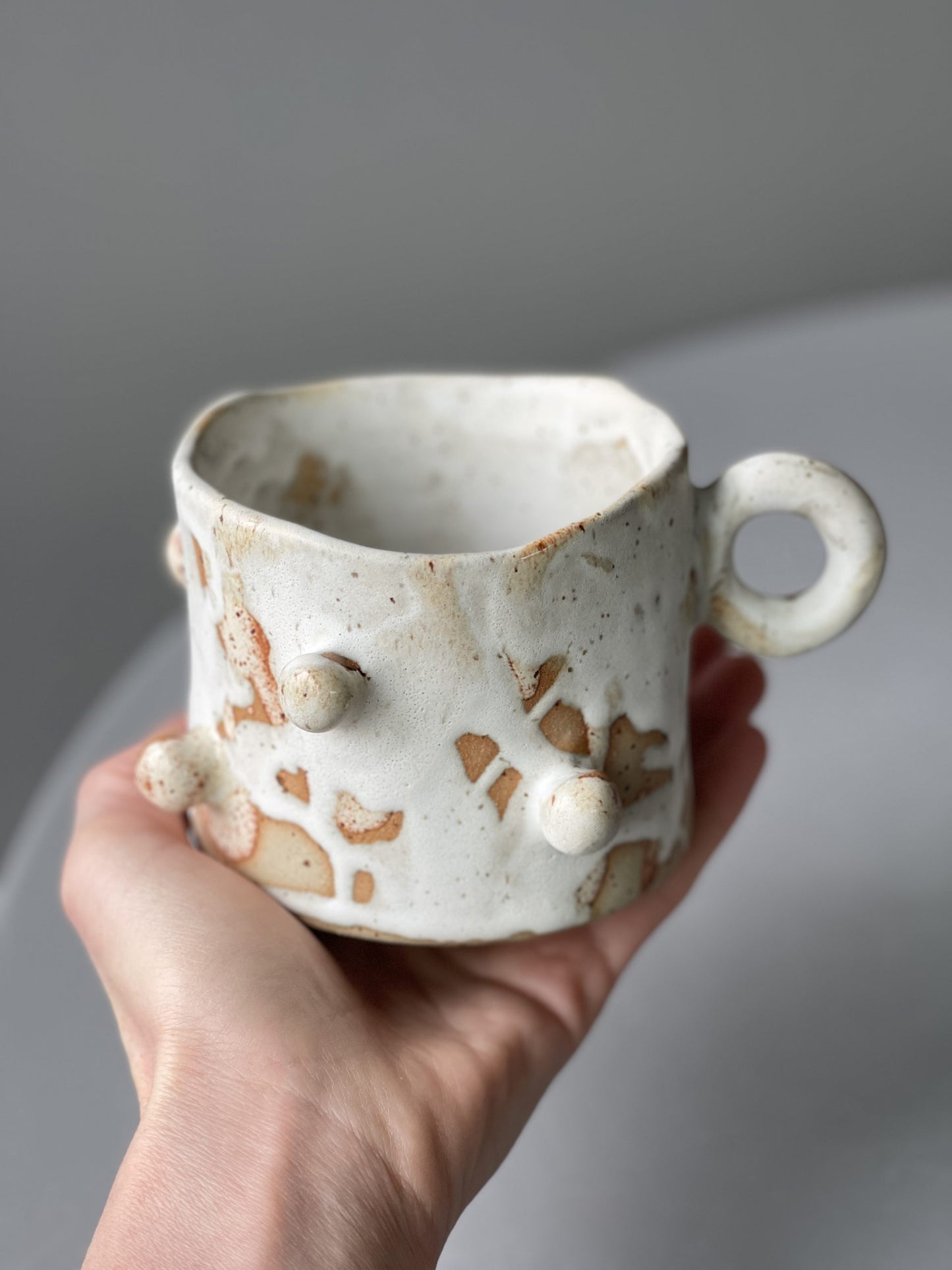 Cana Ceramica Orange Bubbles
