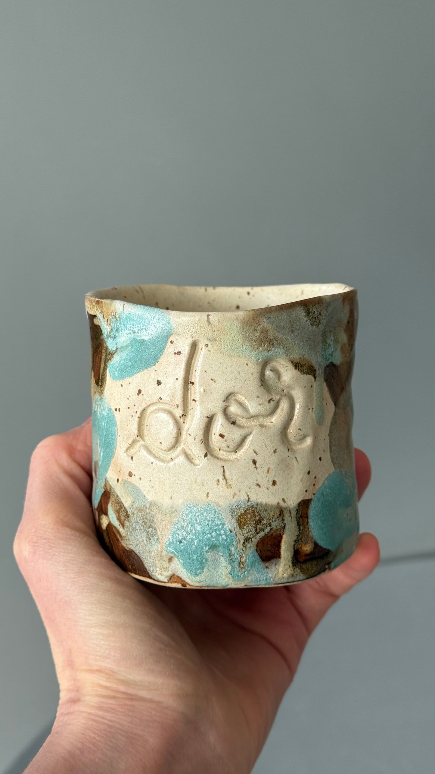 Cana Latte cu mesaj "Dor"