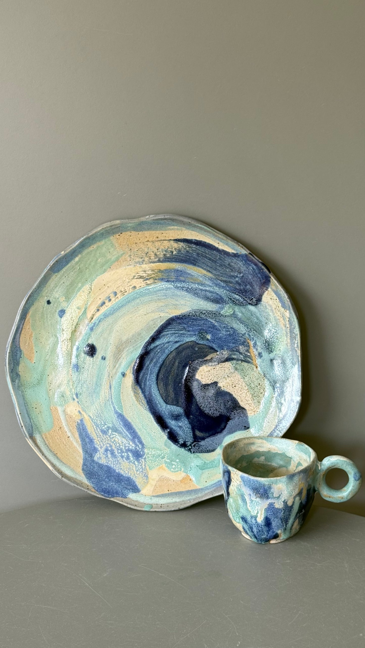Platou Ceramica Aquarelle