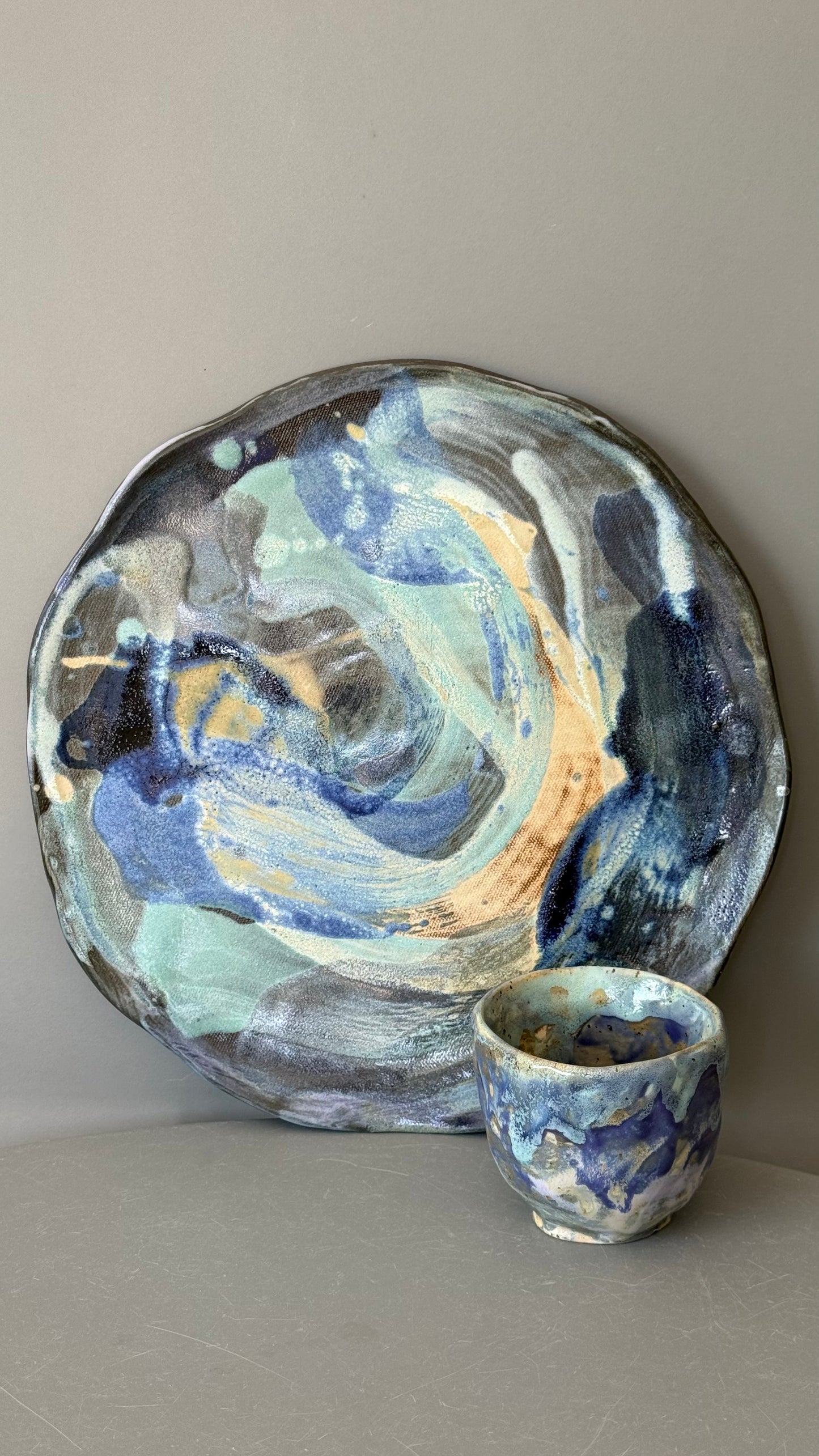 Platou Ceramica Aquarelle