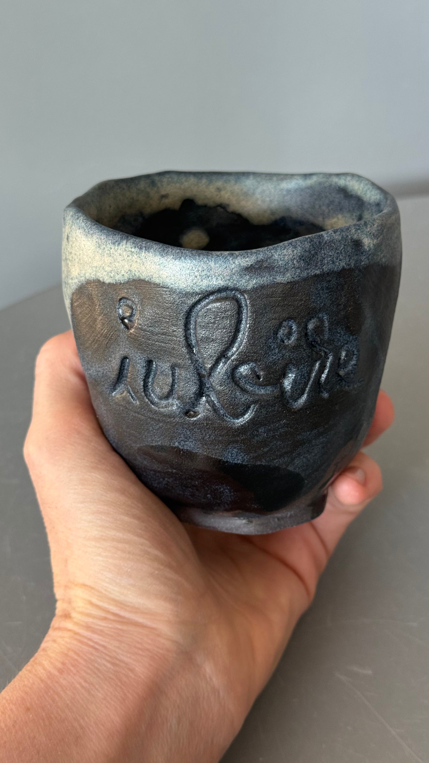 Cana Ceramica Bell cu mesaj "Iubire"