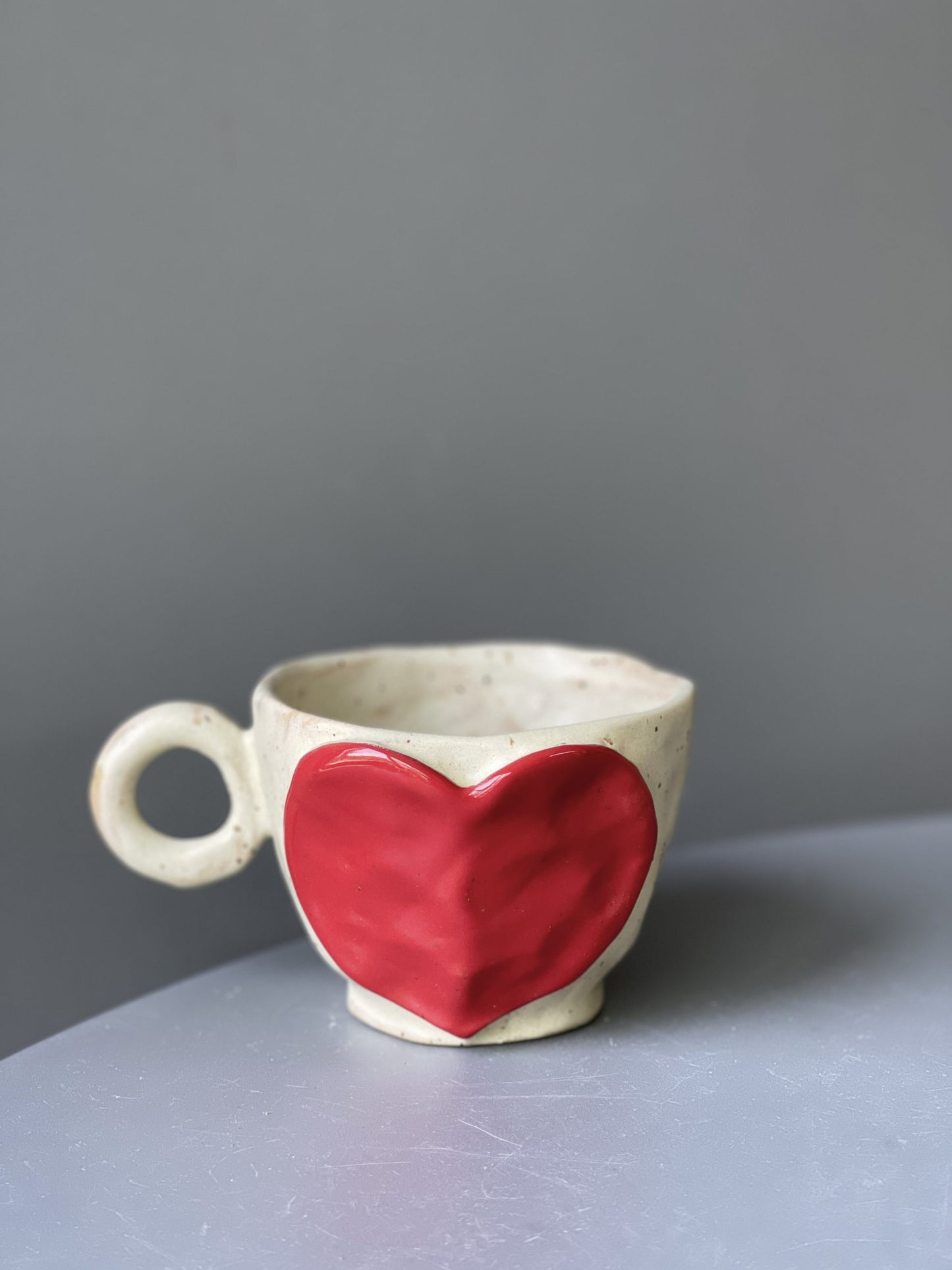 Cana Ceramica Red Heart (toarta)