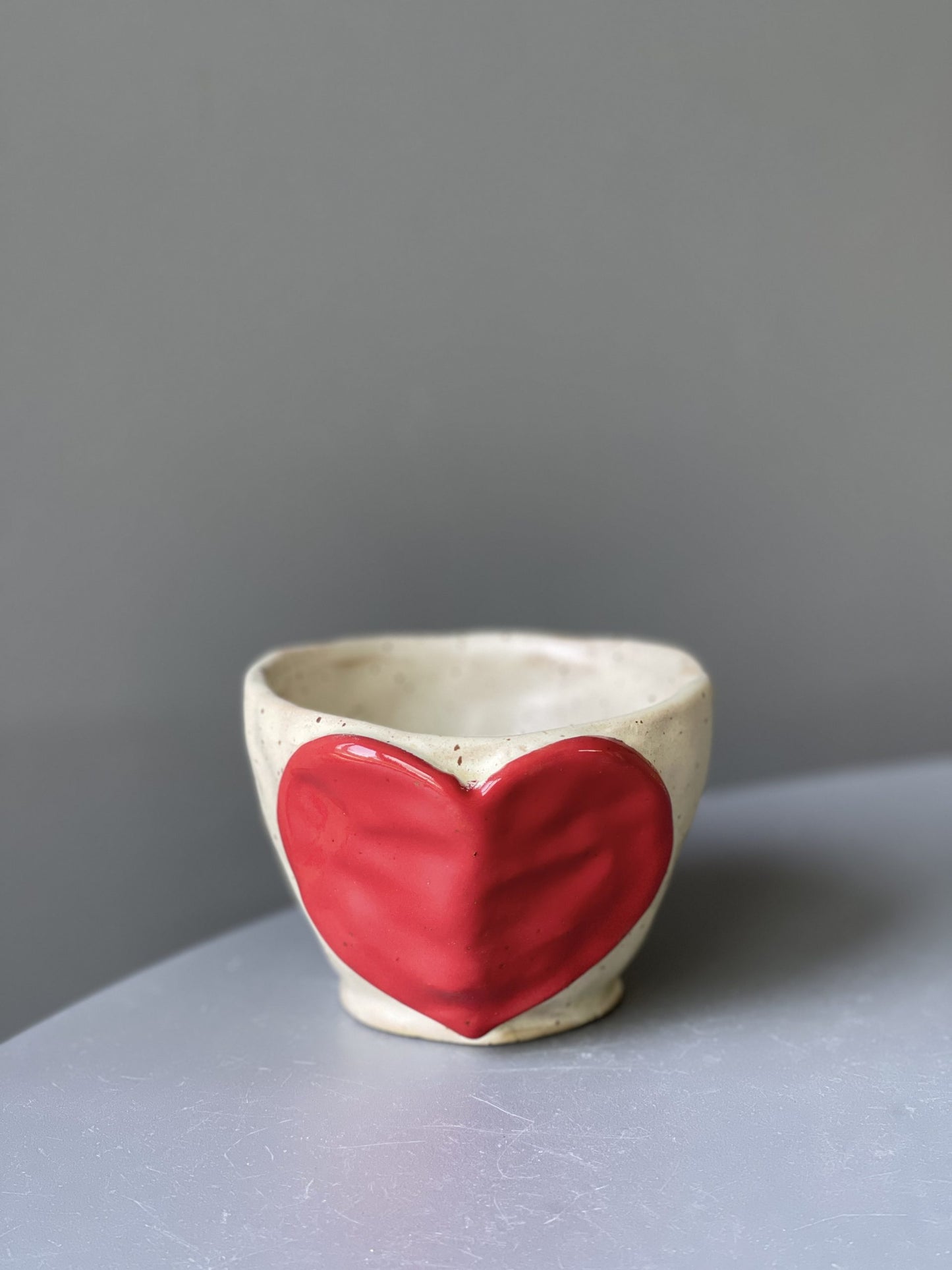 Cana Ceramica Red Heart