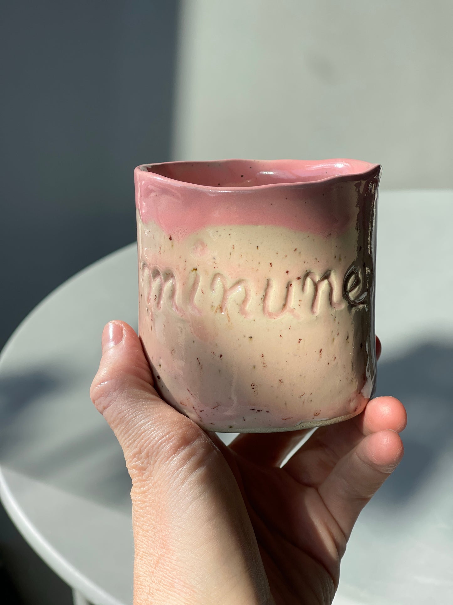 Cana Latte cu mesaj "Minune"
