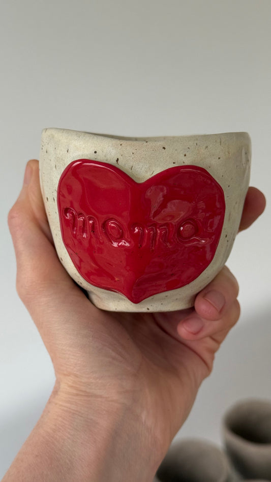 Cana Cappuccino Red Heart