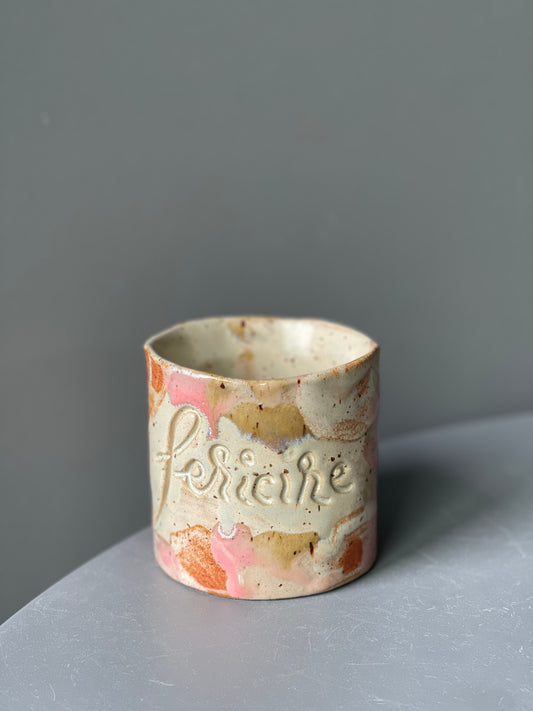Cana Latte cu mesaj "Fericire"
