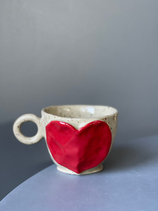 Cana Cappuccino Red Heart