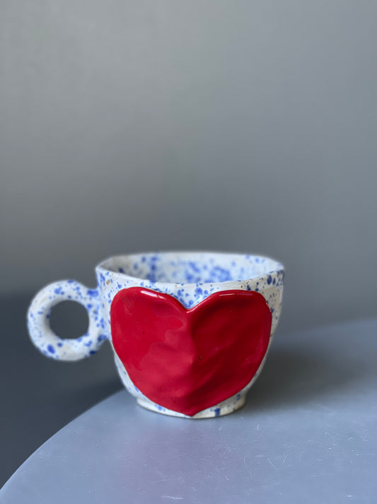 Cana Cappuccino Red Heart