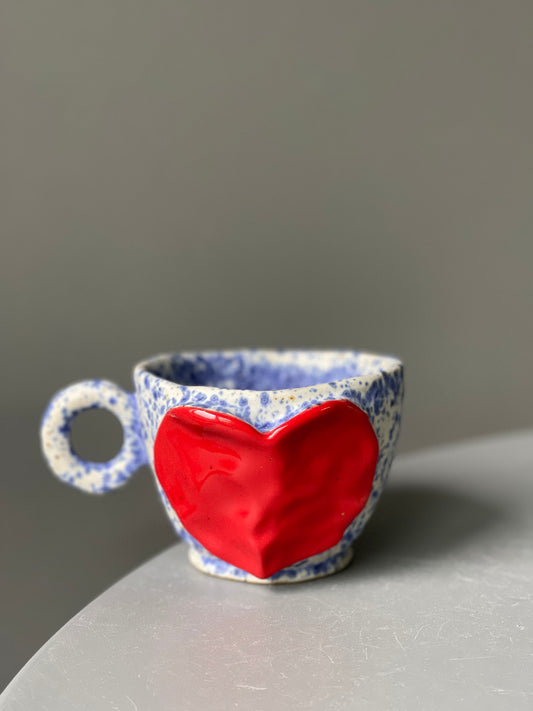 Cana Cappuccino Red Heart