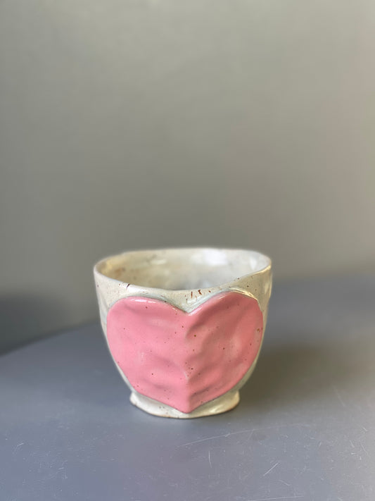 Cana Ceramica Pink Heart