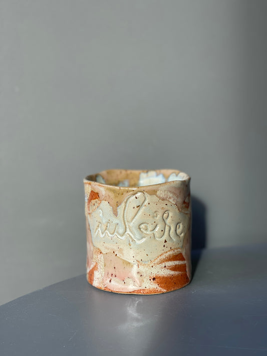Cana Latte cu mesaj "Iubire"