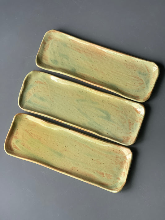 Set 3 Farfurii Ceramica Green Tea