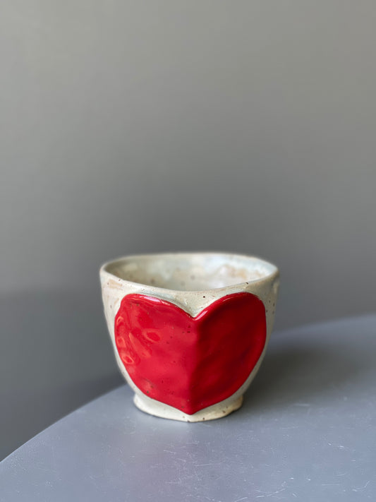 Cana Cappuccino Red Heart