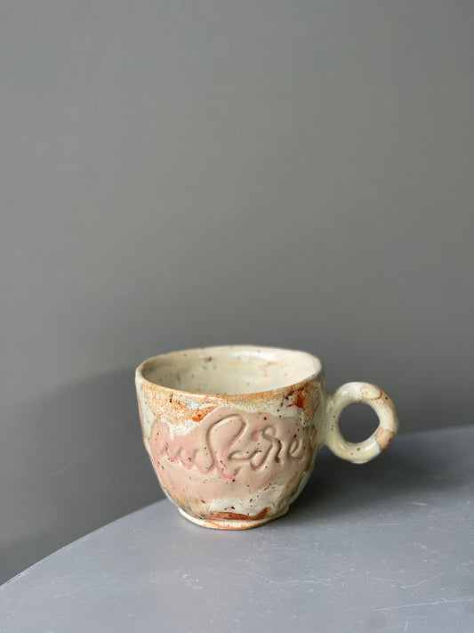 Cana Cappuccino cu mesaj "Iubire"