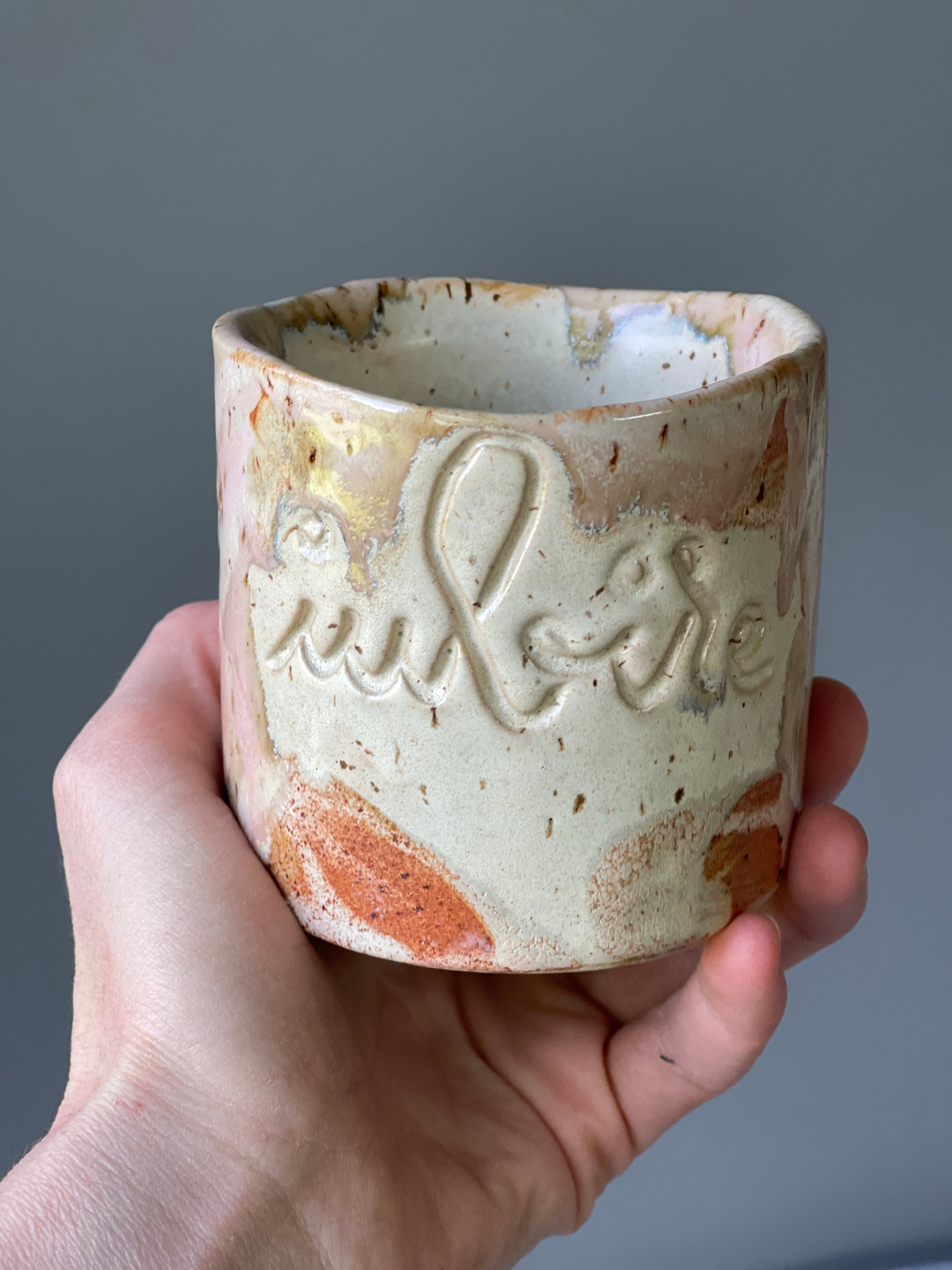 Cana Latte cu mesaj "Iubire"