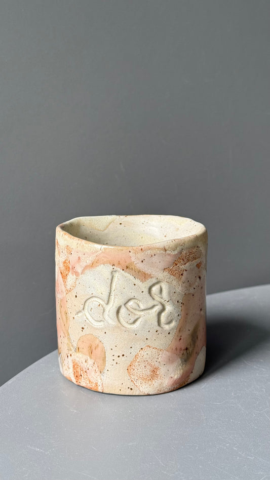 Cana Latte cu mesaj "Dor"
