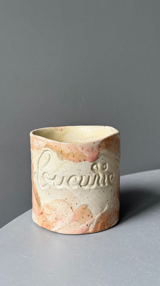 Cana Latte cu mesaj "Bucurie"